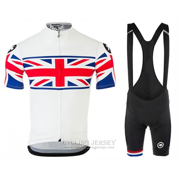 2017 Cycling Jersey Assos Champion Inghilterra Short Sleeve and Bib Short